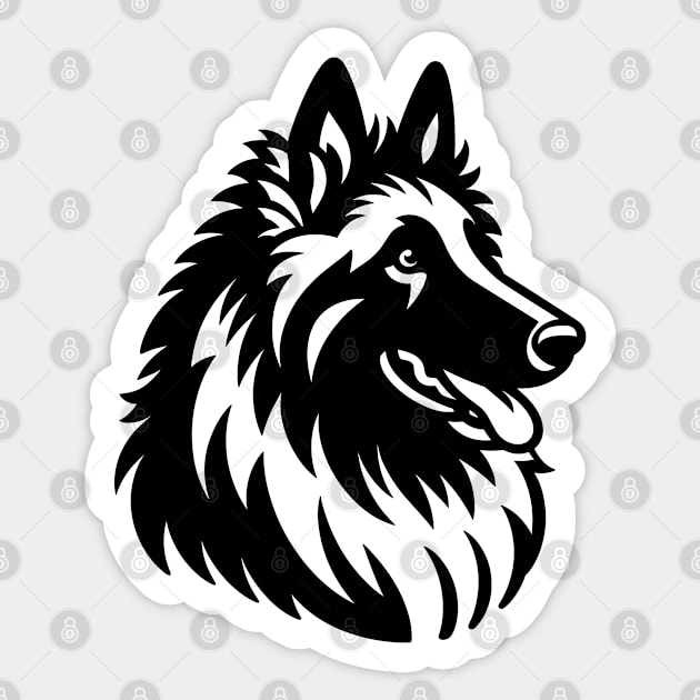 Belgian Sheepdog Sticker by KayBee Gift Shop